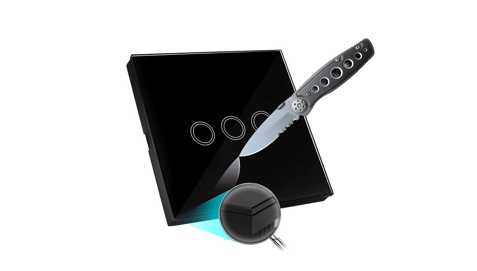 مقاله کلیدهای لمسی هوشمند با پنل شیشه ای ضد خش (GLASS)