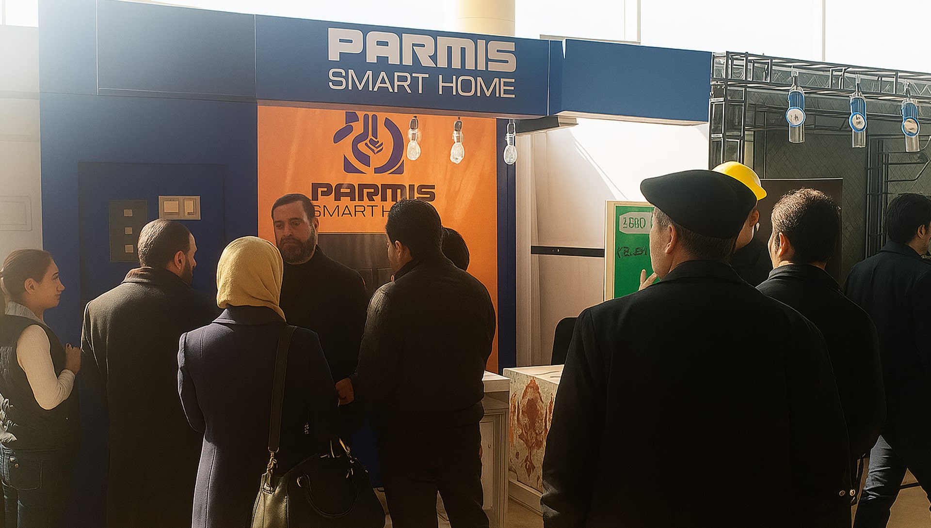 حضور پارمیس با معرفی انواع کلیدهای لمسی هوشمند ایرانی در نمایشگاه محصولات ایرانی جمهوری آذربایجان، اسفند ۱۳۹۳