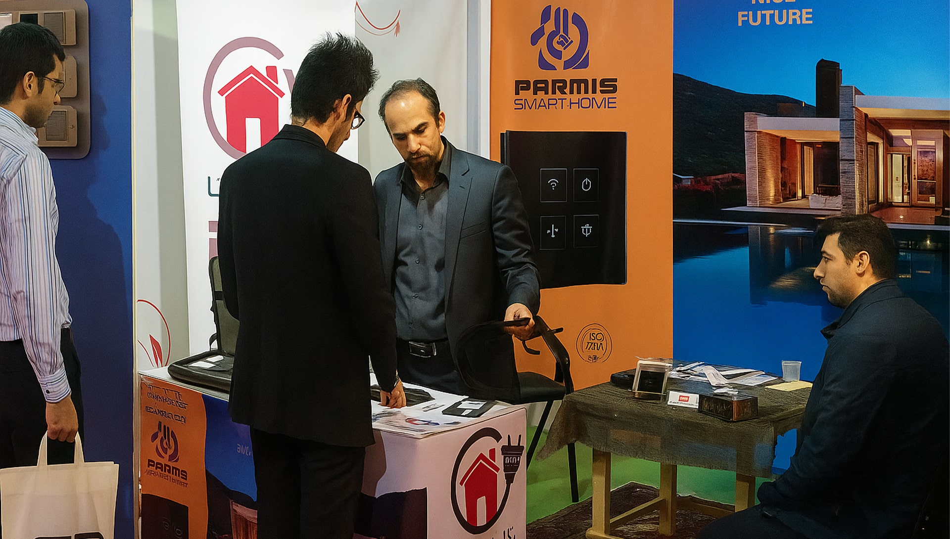 معرفی کلید لمسی هوشمند پارمیس در نمایشگاه اردبیل، خرداد 1394