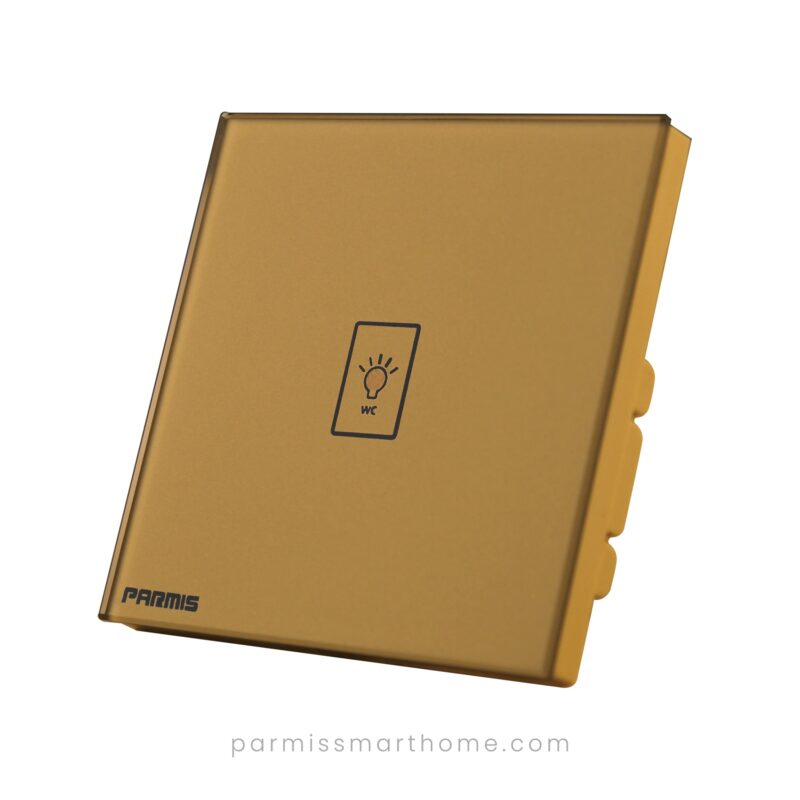 smart bathroom touch switch gold