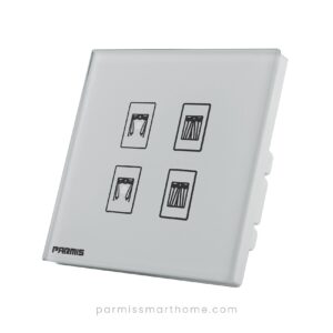 touch electric curtain switch white
