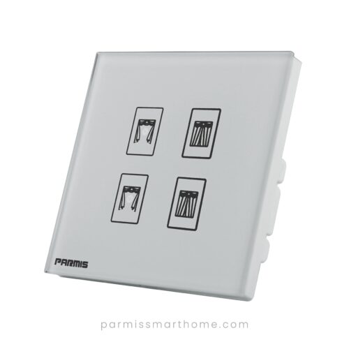 touch electric curtain switch white