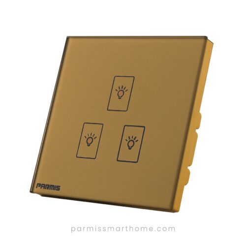 touch three gang switch gold