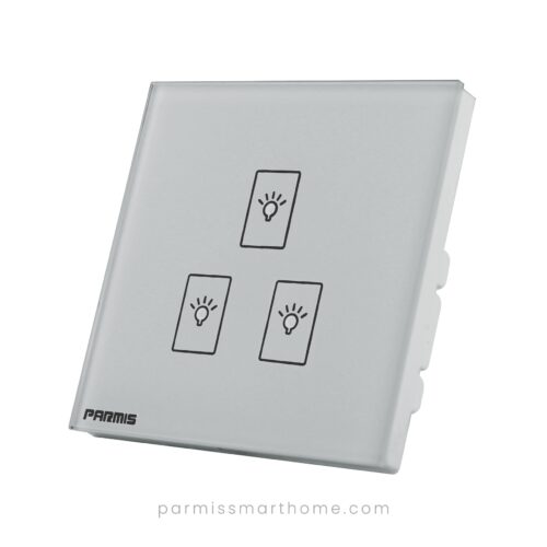 touch three gang switch white