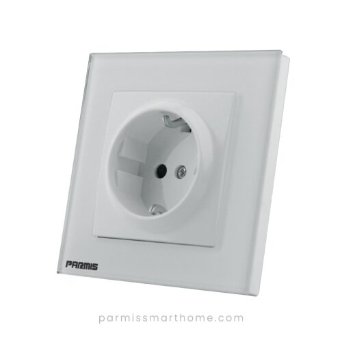 earth electrical socket white