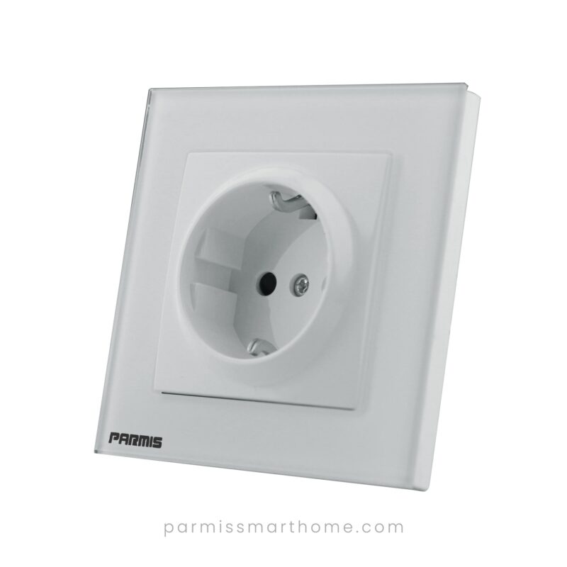 earth electrical socket white